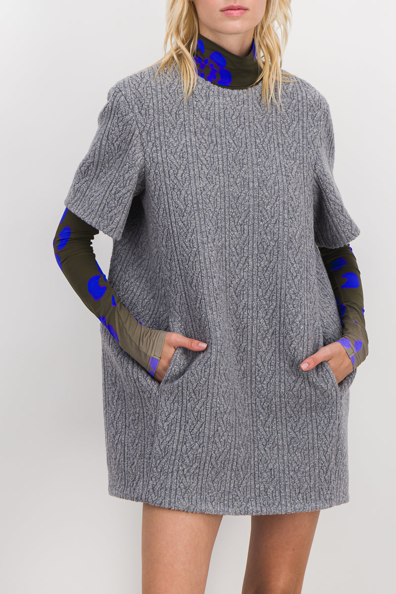 Nina Ricci - Jersey jacquard cocoon mini dress