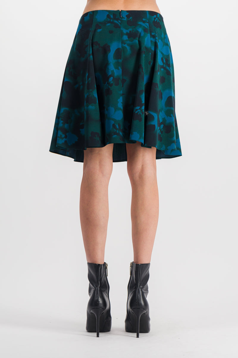Nina Ricci - Printed pleat mini skirt