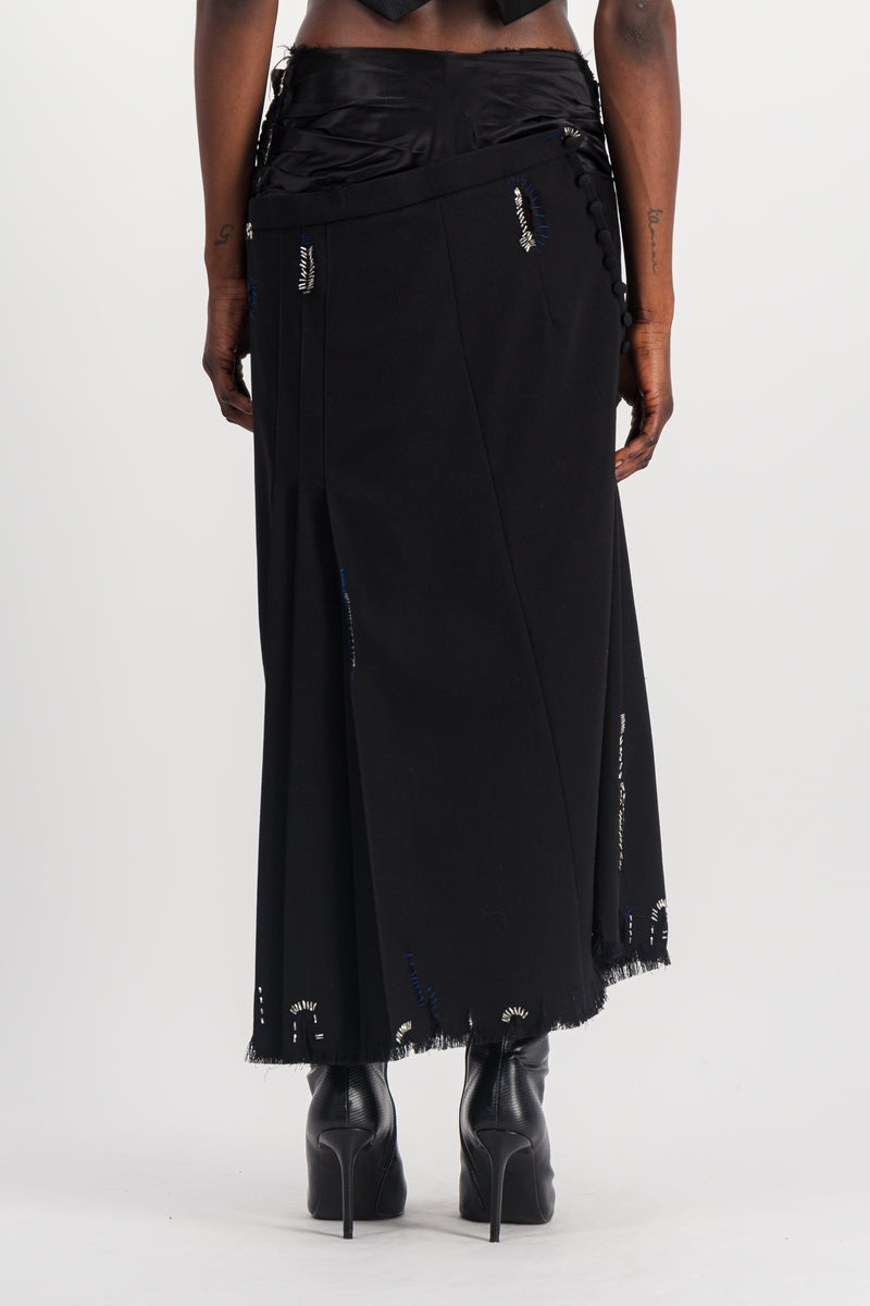 Marni - Asymmetric embellished skirt