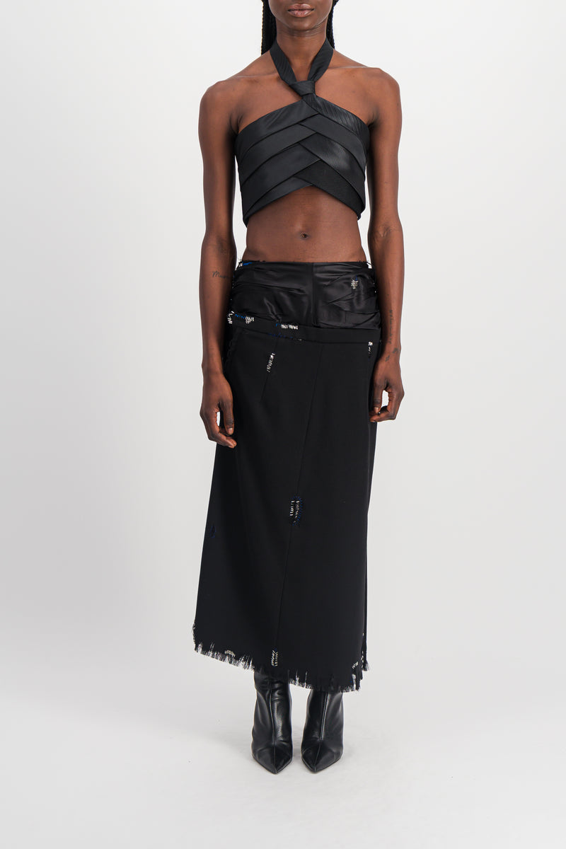 Marni - Asymmetric embellished skirt