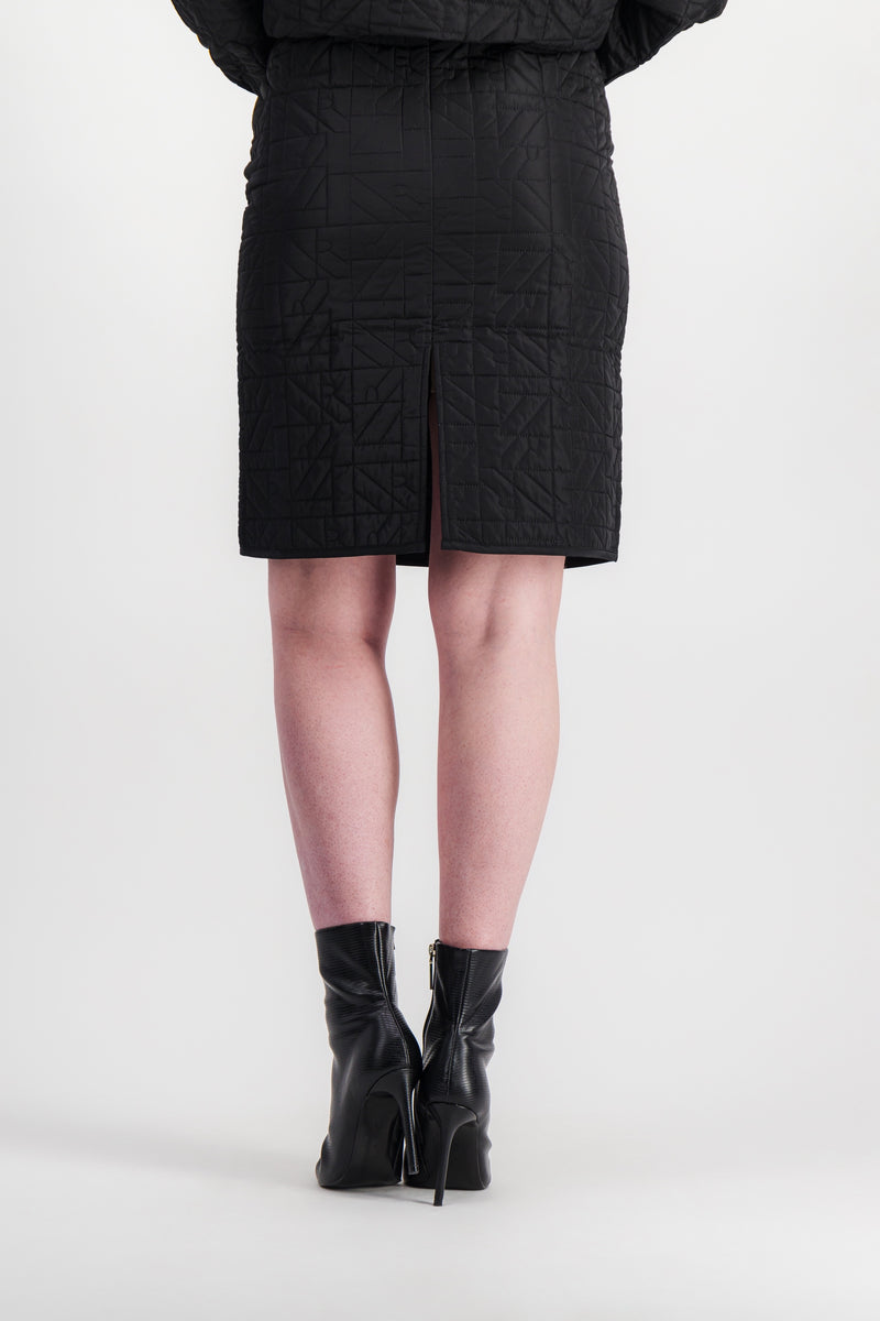 Nina Ricci - Logo quilted mini skirt