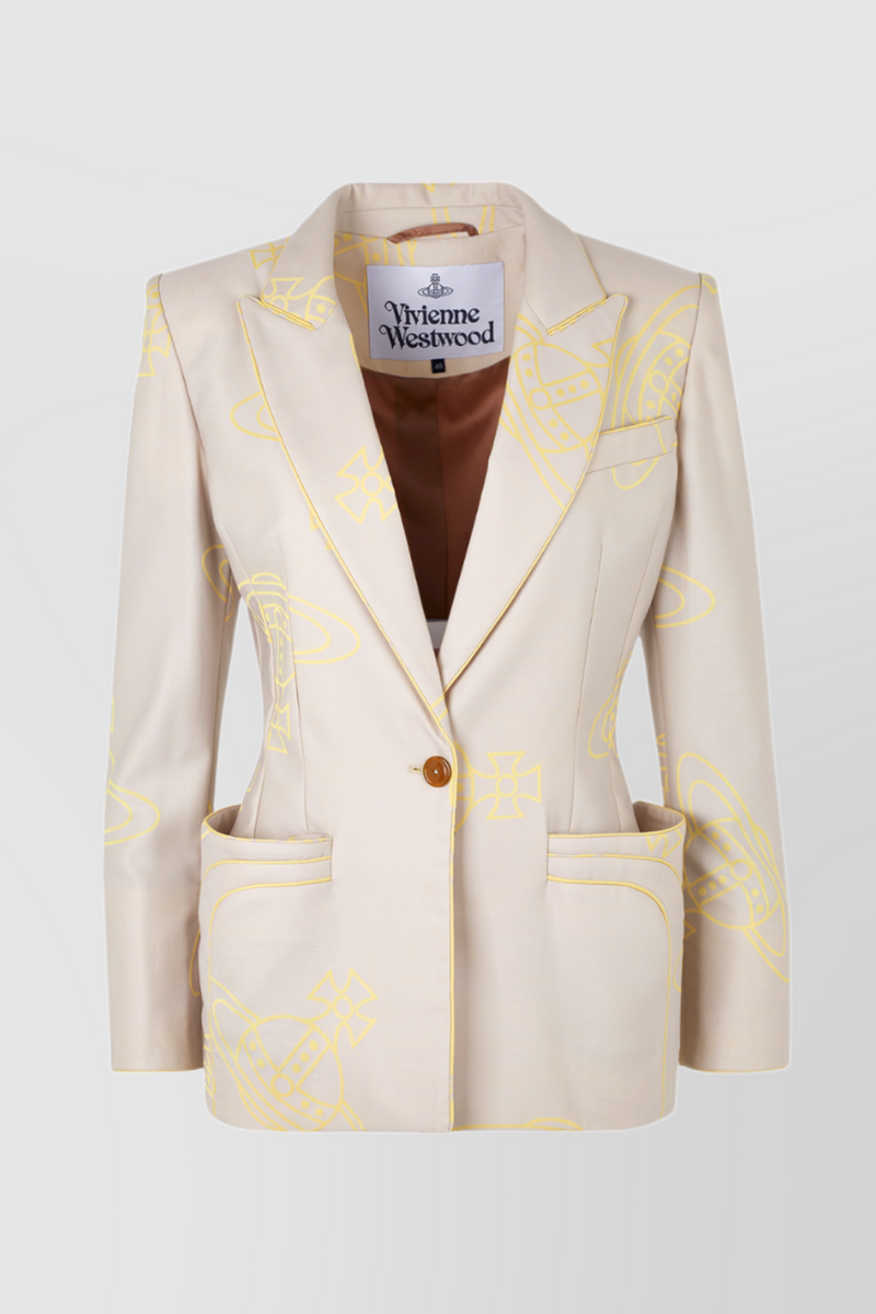Vivienne Westwood - Printed Rita tailoring blazer with wide pockets