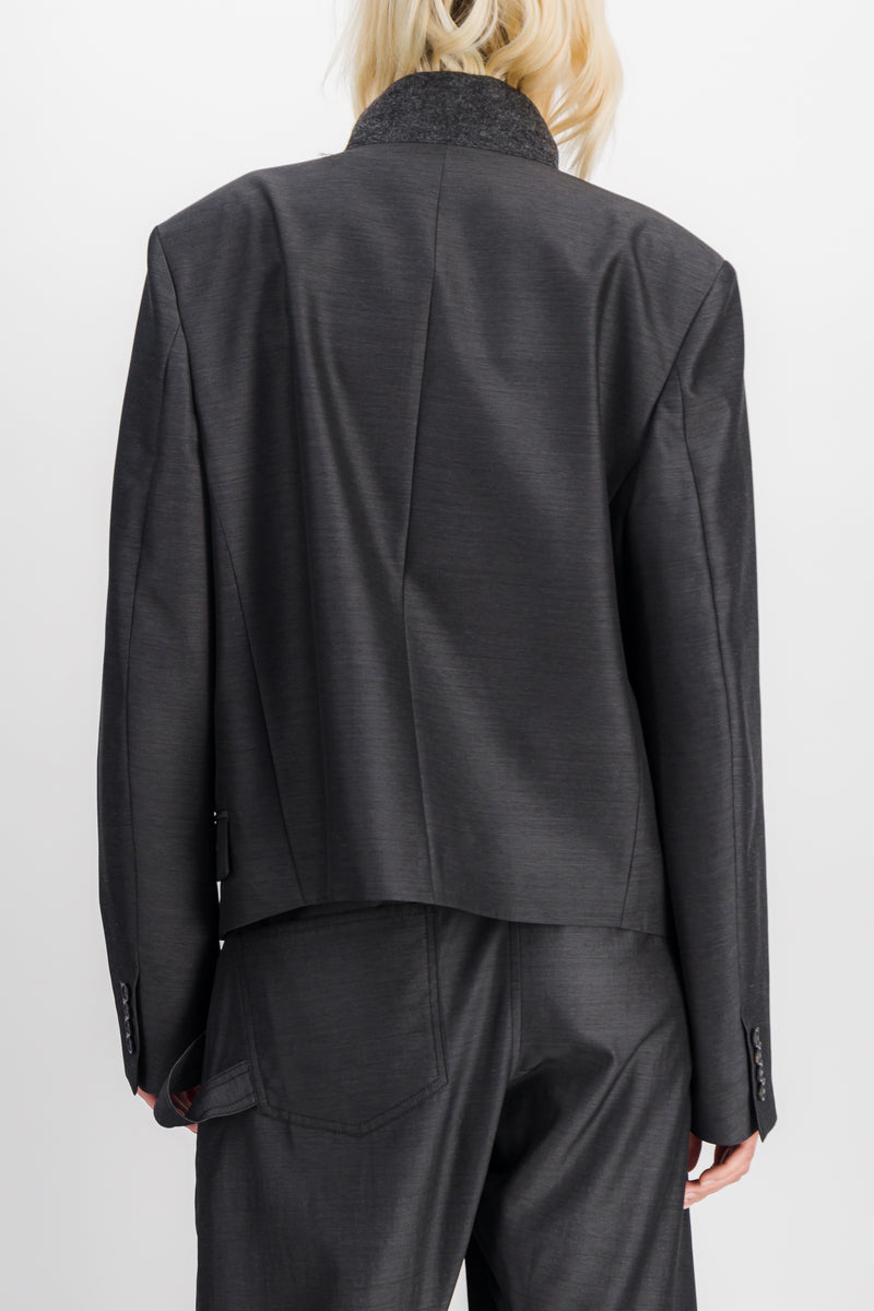 JW Anderson - Double buttoned tailoring veste with high neck