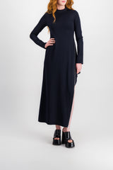 Knit maxi dress with cut-out detail