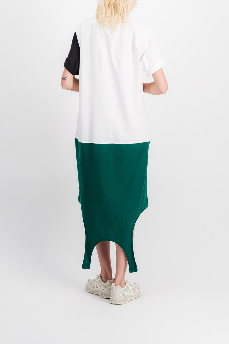 Marni - Loose t-shirt with Carhartt print and camisole overlayer