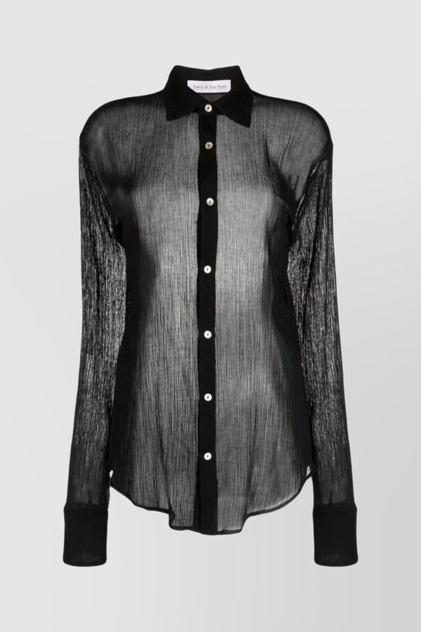Black fluid linen shirt