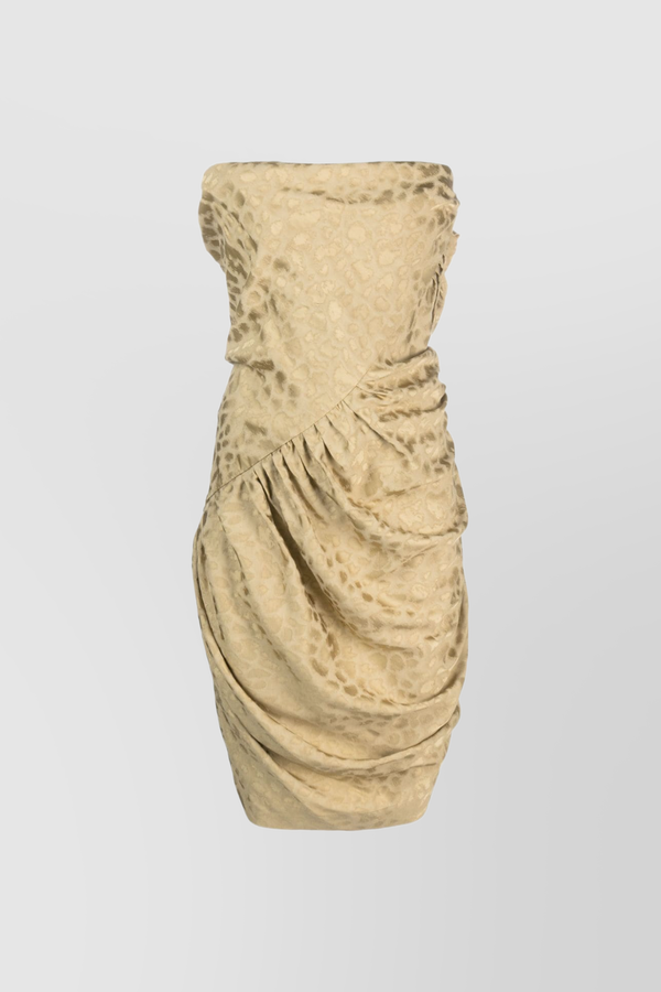 Pointed corset mini dress