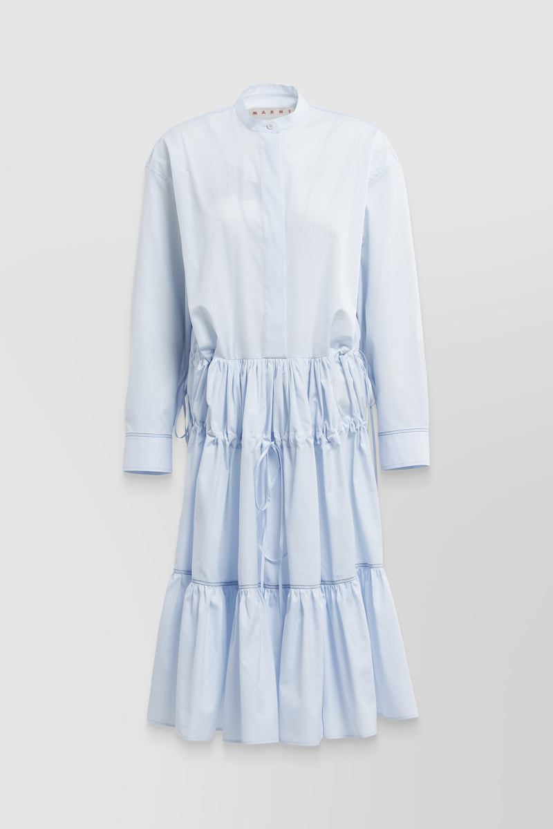 Marni - Gathered midi chemisier dress