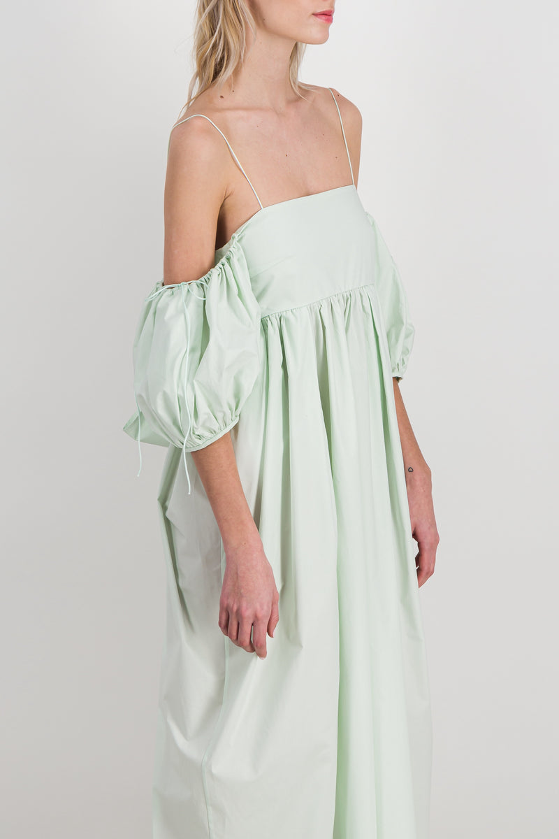 Cecilie Bahnsen - Strapless tulip shaped cotton midi dress