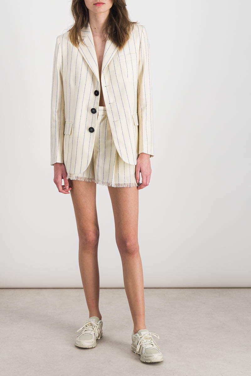 Marni - Striped virgin wool tailoring shorts