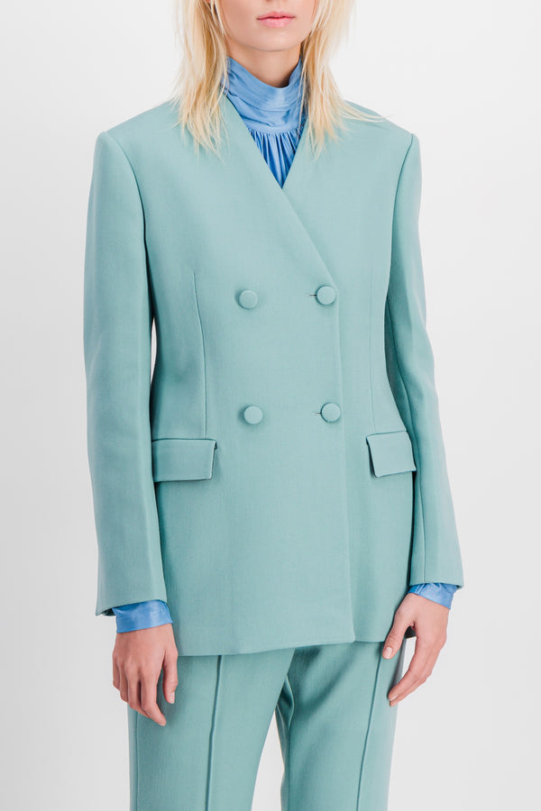 Straight double buttoned tailoring blazer