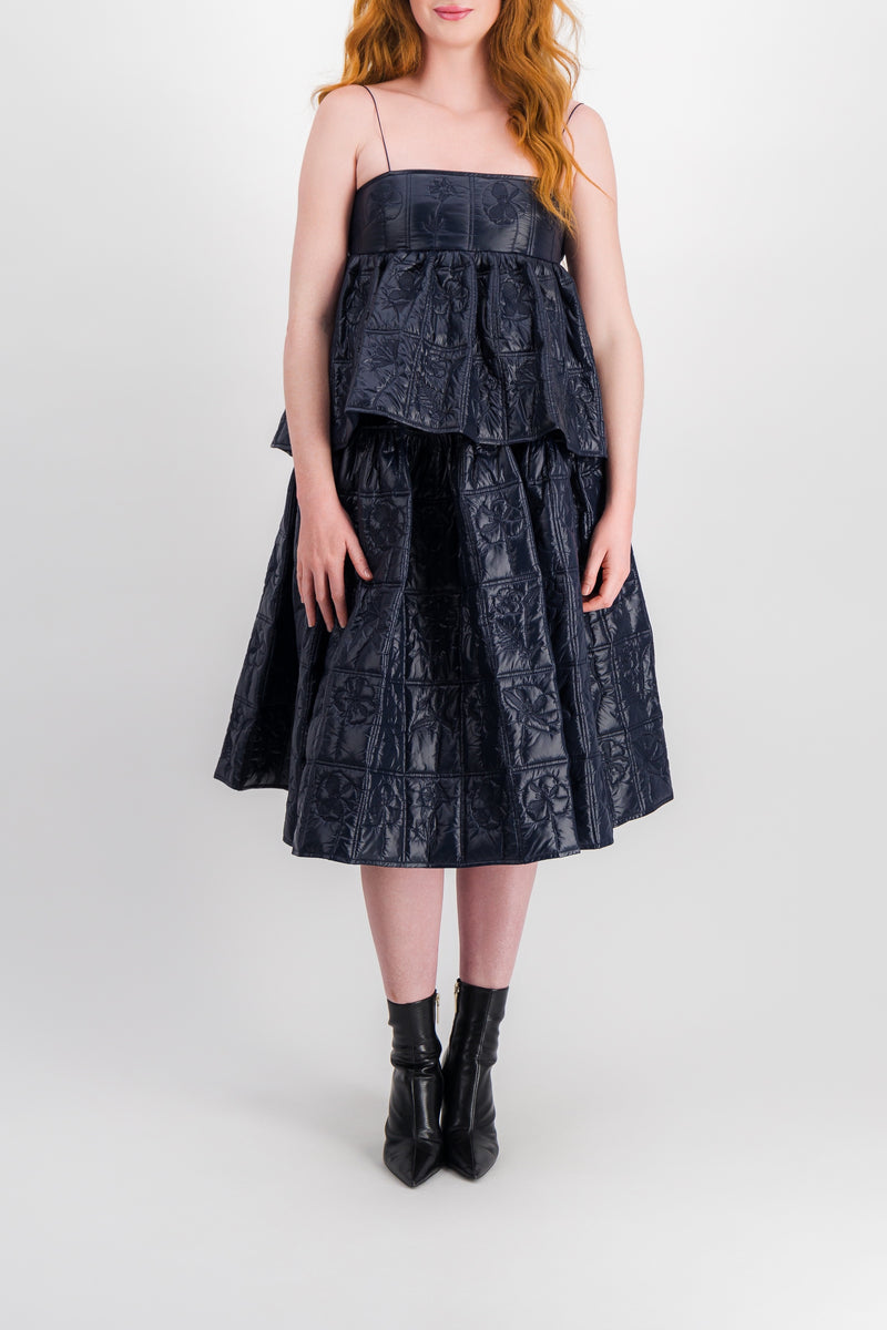 Cecilie Bahnsen - Quilted voluminous midi skirt