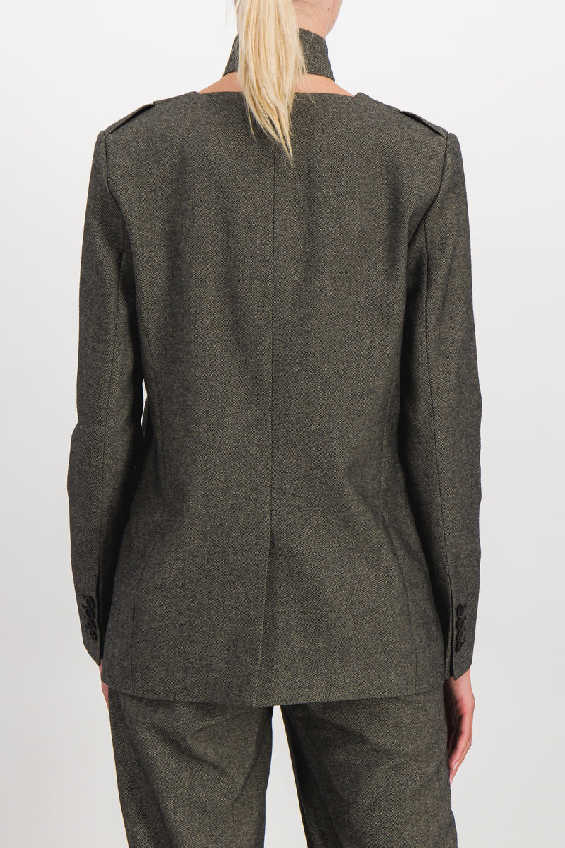 Coperni - Dark grey cut-out tailored jacket